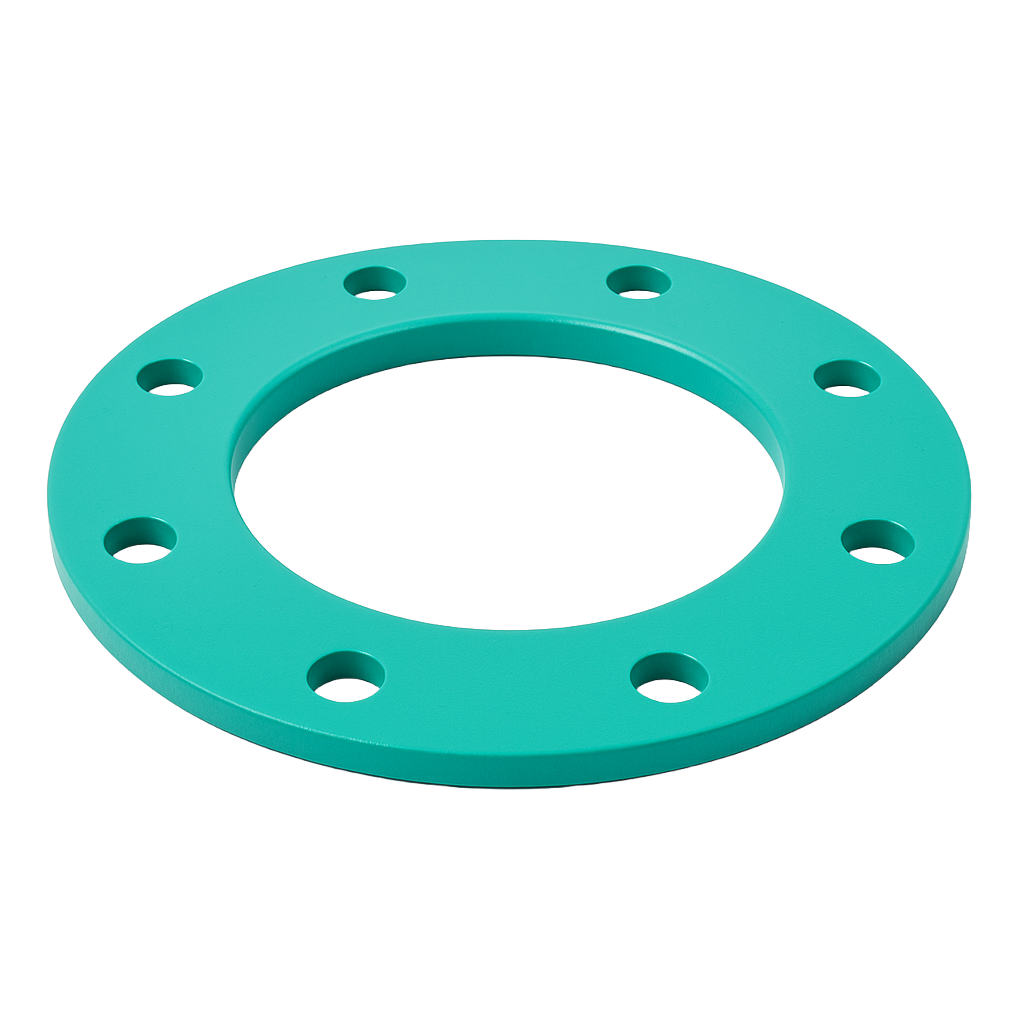 [SS-MET-BRN-P16-65-70-SKT]   DN65 (2.1/2" NB) PN16 CHAMF. FF BACKING RING BORED 72mm ID 10mm THK SCOTCH COATED (8 HOLE)