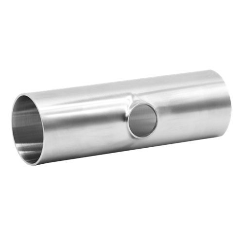 DN 65 X 50 (70 X 53MM) OD HYGIENIC PULLED REDUCING TEE POLISHED 1.5mm THK SS 316/L