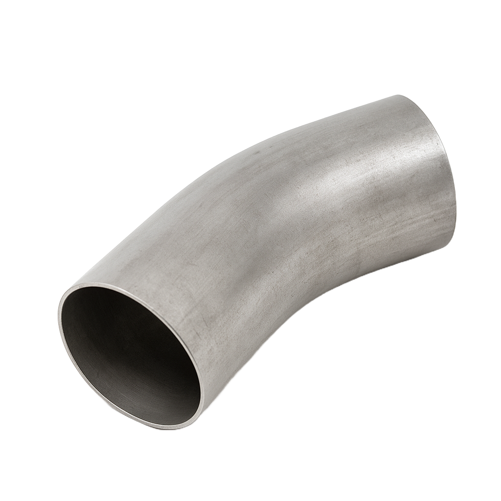 [SS-HYG-BEN-45-DN100X2-304-DES] DN100 (104mm OD) HYGIENIC BEND 45° DESCALED 2mm THK SS 304/L