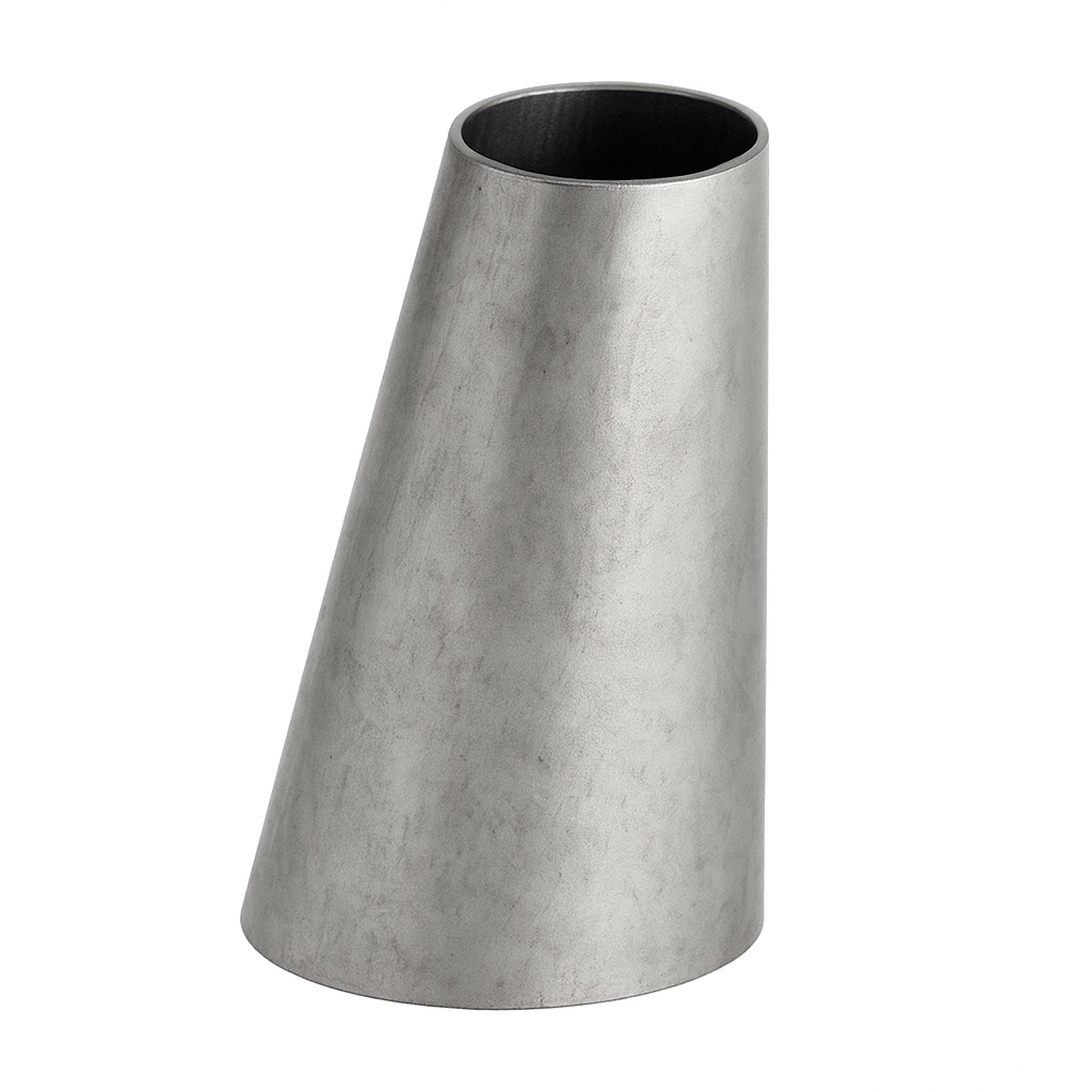 [SS-HYG-ECC-76.2X50.8X1.5-316-DES] 3.00" X 2.00" OD HYGIENIC ECCENTRIC REDUCER DESCALED 1.5mm THK SS 316