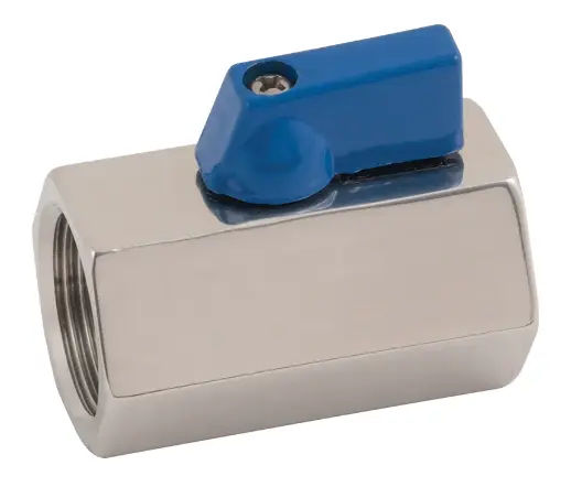 [SS-VAL-BAL-BSPP-8-MINI] DN8 (1/4" NB) MINI FXF BALL VALVE BSPP SS 316