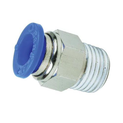 [PF-FSA-6-15-BSPT] 6mm PUSHFIT x DN15 (1/2" NB) BSPT FEMALE STUD ADAPTOR PLASTIC/STEEL PUSH FIT