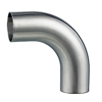 [SS-HYG-BEN-90-R51-44.5X1.5-304] DN 40 (44.5mm OD) HYGIENIC BEND 90° (R=51) PICKLED 1.5mm THK SS 304/L
