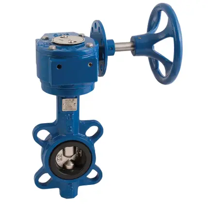 [DI-VAL-BFL-WAF-150-EPD-SS-GBO] DN150 (6" NB) PN16 WAFER  GEARBOX OP. BUTTERFLY VALVE (EPDM/SS) DUCTILE IRON
