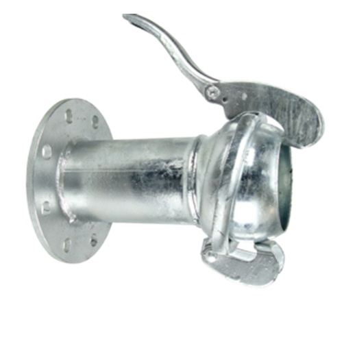 [LL-50-50.8-MAL-100-P16] DN50 (2" NB / 50.8mm) MALE X 2" PN16 FLANGE GALV. LEVERLOCK (WITH LEVER)