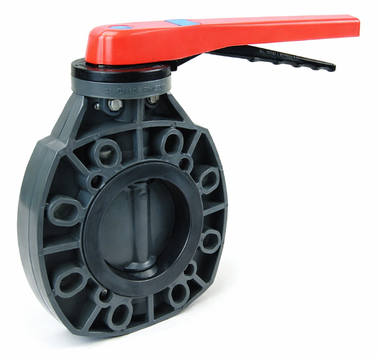 [PVC-VAL-BFL-WAF-150-EPD-SS] DN150 (160mm PVC) WAFER PATTERN LEVER OP. BUTTERFLY VALVE (EPDM/SS) PVC