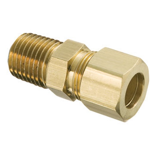 [BRS-COM-MET-MSA-BSPP-42-40] 42mm OD METRIC COMPRESSION x DN40 (1. 1/2" NB) BSPP MALE ADAPTOR BRASS