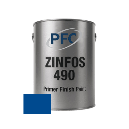 ZINFOS (490CT RAL 5017) BLUE PAINT FOR METAL (5 LITRE) 