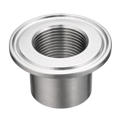 2.00" OD CLAMP UNION ADAPTOR FEMALE BSP X FERRULE SS 316