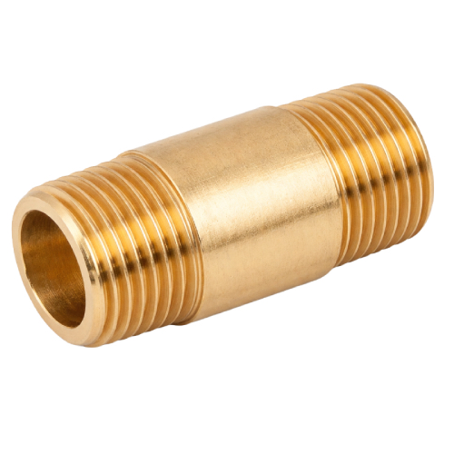 [BRS-NB-BSP-BNI-25] DN10 (3/8" NB) BSP BRASS BARREL NIPPLE 