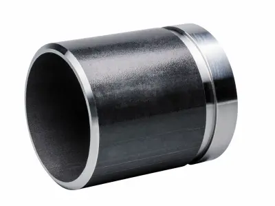 [DI-NB-GVD-BEV-NIP-150-PTD] DN150 (6" NB / 168.3MM) GROOVED X BEVEL NIPPLE ADAPTOR BLACK    
