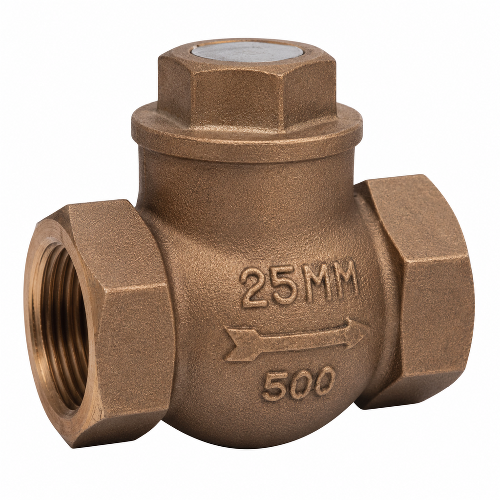[BRZ-VAL-NRV-LIF-BSP-25] DN25 (1" NB) BSPP (FXF) NON-RETURN LIFT CHECK VALVE BRONZE (PN20) 