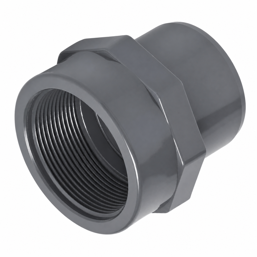[ABS-NB-80-FSA] DN80 (3" NB) ABS SOCKET ADAPTOR PLAIN BSP FEMALE