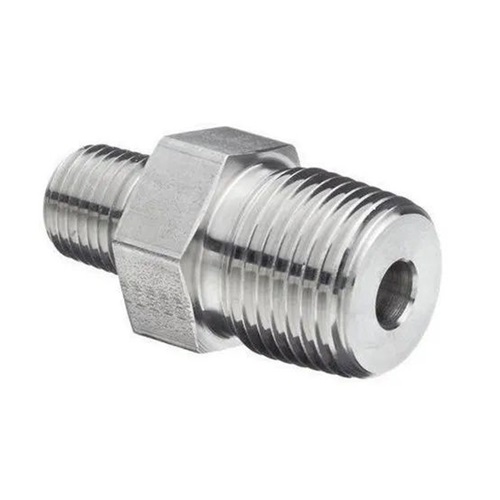[SS-HYD-HNI-3K-NPT-20X15-316] DN20 X 15 (3/4" x 1/2" NB) NPT 3000 SERIES REDUCING HEXAGON NIPPLE MXM SS 316