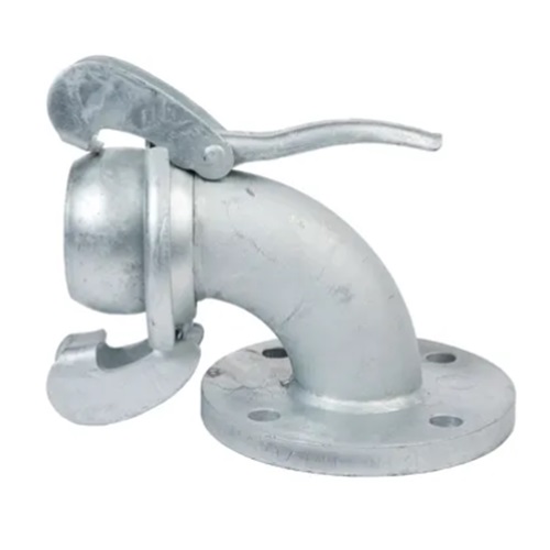 [LL-100-MAL-100-P16-90] DN100 (4" NB) MALE ELBOW 90° X DN100 (4" NB) PN16 FLANGE GALV. LEVERLOCK (WITH LEVER)