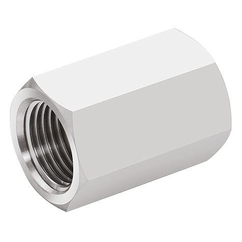 13.7mm OD (1/4" NB) NPT 3000 SERIES EQUAL COUPLING FXF SS 316